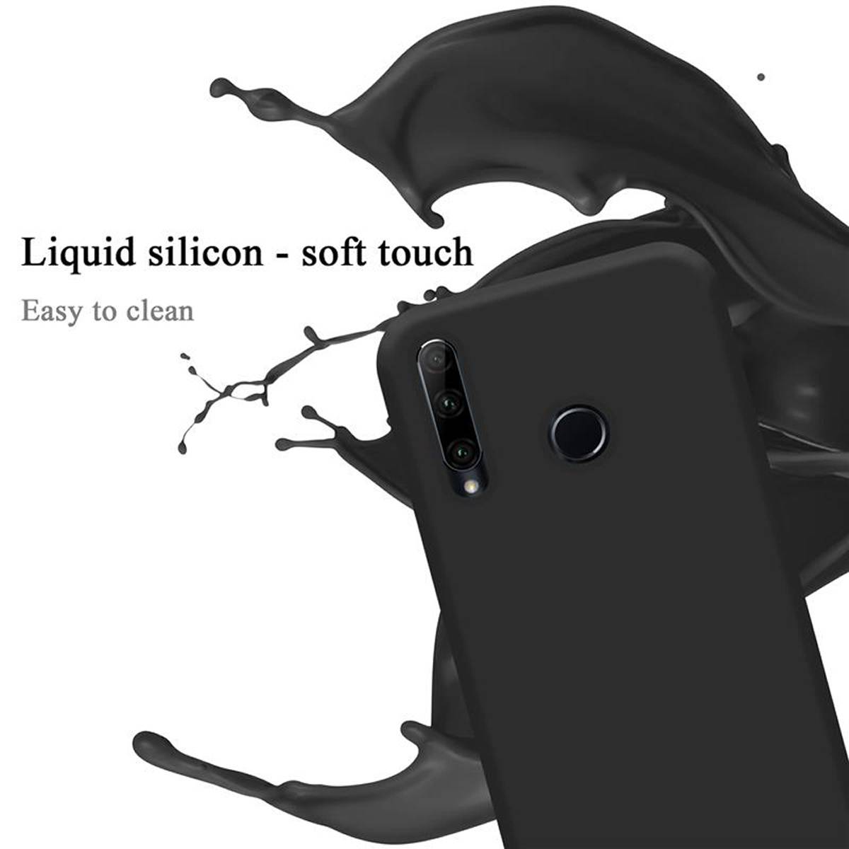 Cadorabo Schutzhülle für Honor 10i / 20i / 20 LITE / Huawei Enjoy 9S Hülle in Schwarz Handyhülle Case Cover TPU Etui