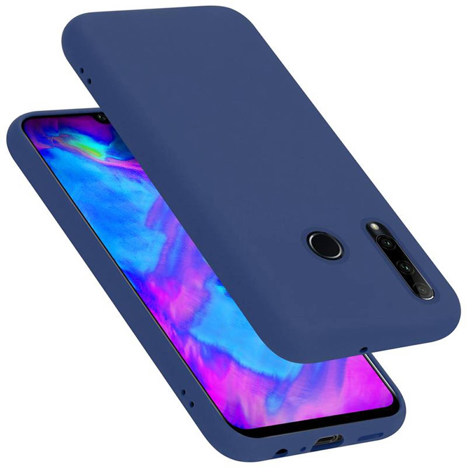 Cadorabo Schutzhülle für Honor 10i / 20i / 20 LITE / Huawei Enjoy 9S Hülle in Blau Handyhülle Case Cover TPU Etui