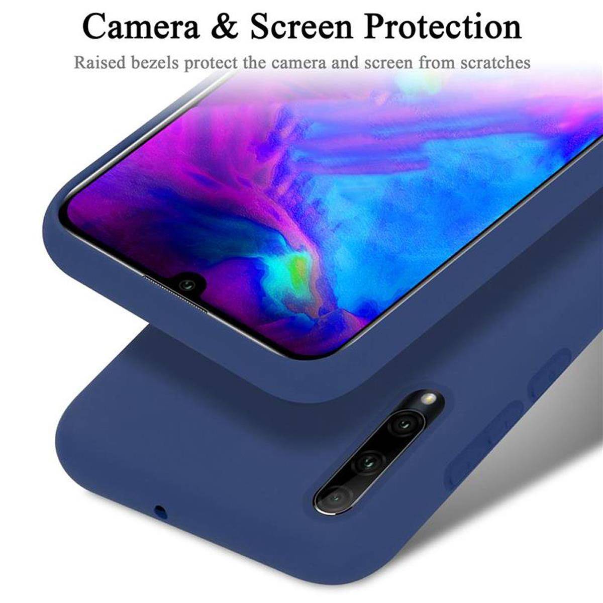 Cadorabo Schutzhülle für Honor 10i / 20i / 20 LITE / Huawei Enjoy 9S Hülle in Blau Handyhülle Case Cover TPU Etui