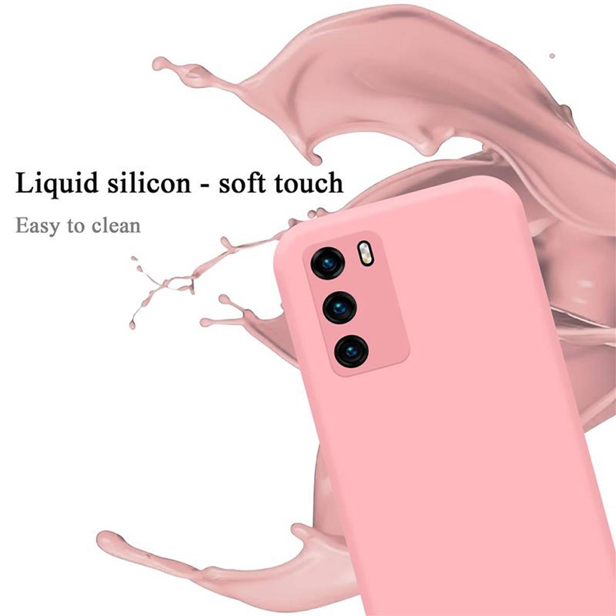 Cadorabo Schutzhülle für Huawei P40 Hülle in Rosa Handyhülle Case Cover TPU Etui