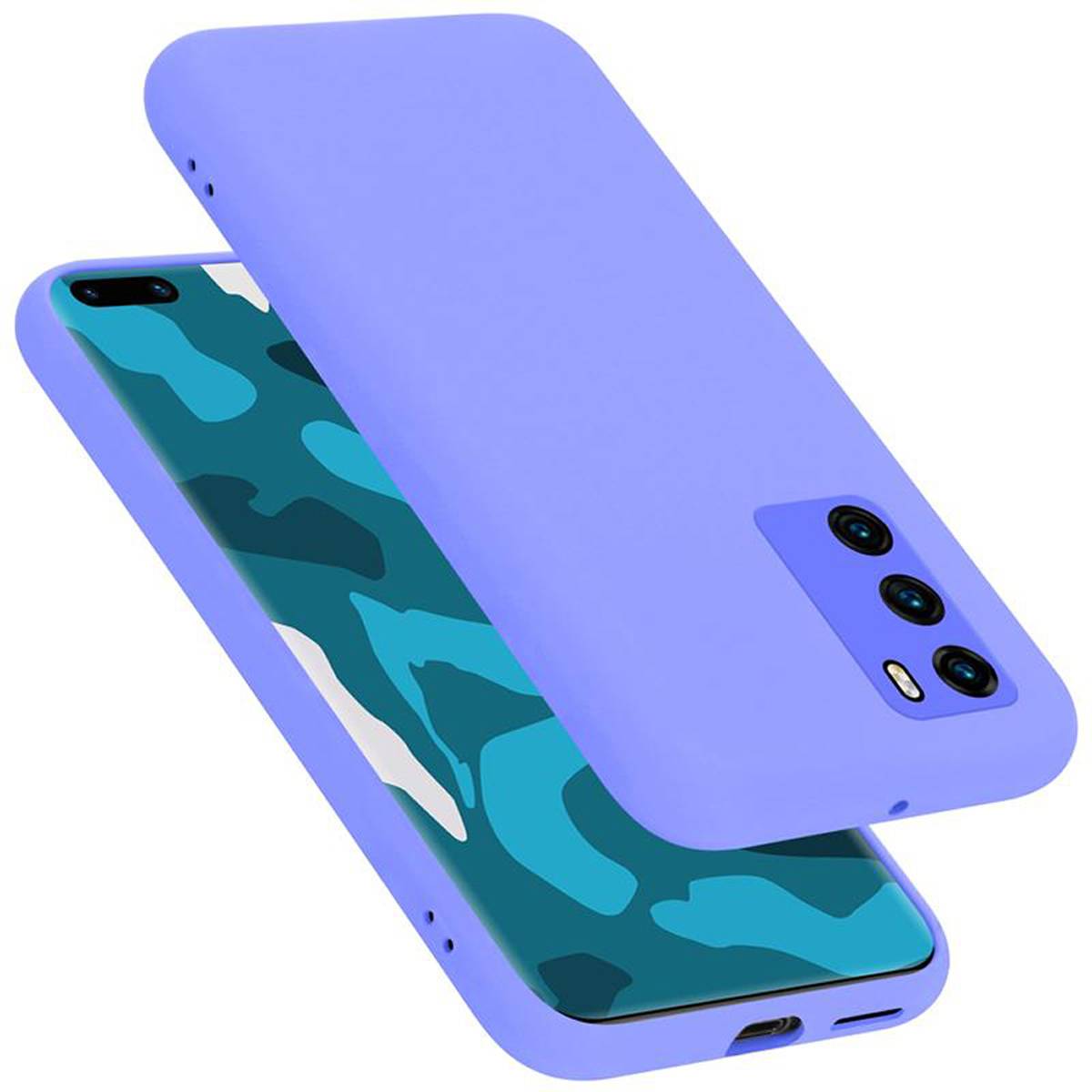 Cadorabo Schutzhülle für Huawei P40 Hülle in Lila Handyhülle Case Cover TPU Etui
