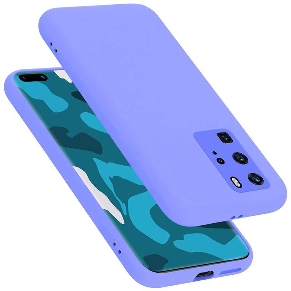 Cadorabo Schutzhülle für Huawei P40 PRO / P40 PRO+ Hülle in Lila Handyhülle Case Cover TPU Etui