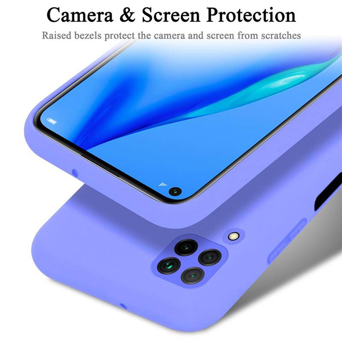 Cadorabo Schutzhülle für Huawei NOVA 6 SE / P40 LITE / NOVA 7i Hülle in Lila Handyhülle Case Cover TPU Etui