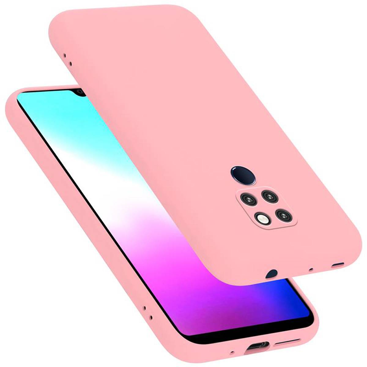 Cadorabo Schutzhülle für Huawei MATE 20 Hülle in Rosa Handyhülle Case Cover TPU Etui
