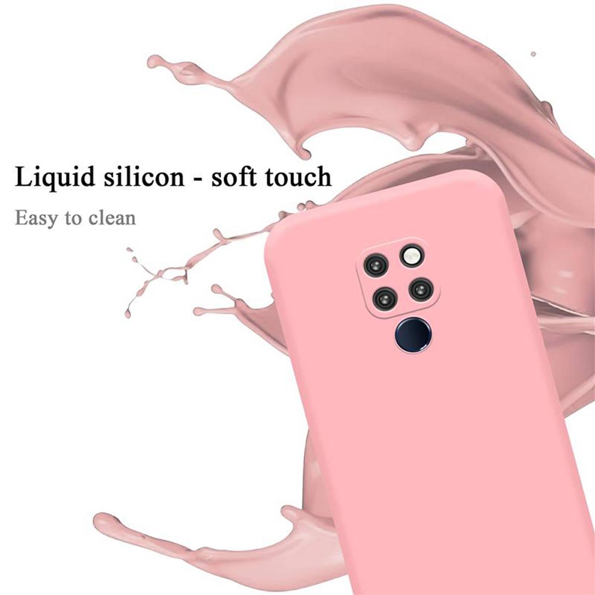 Cadorabo Schutzhülle für Huawei MATE 20 Hülle in Rosa Handyhülle Case Cover TPU Etui