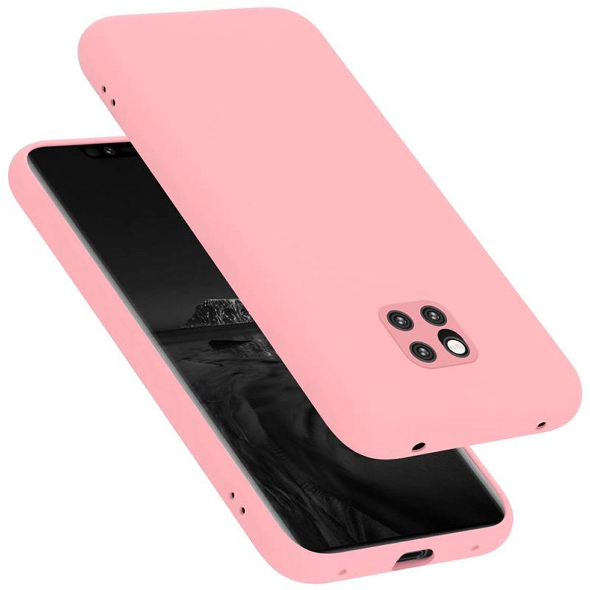 Cadorabo Schutzhülle für Huawei MATE 20 PRO Hülle in Rosa Handyhülle Case Cover TPU Etui