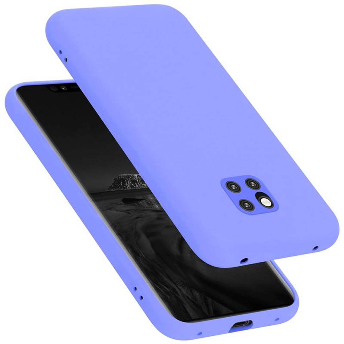 Cadorabo Schutzhülle für Huawei MATE 20 PRO Hülle in Lila Handyhülle Case Cover TPU Etui