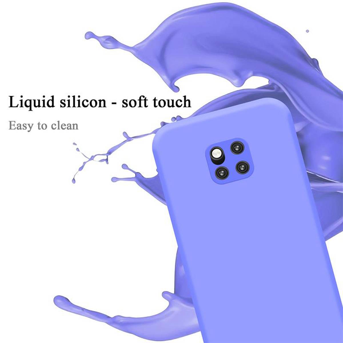 Cadorabo Schutzhülle für Huawei MATE 20 PRO Hülle in Lila Handyhülle Case Cover TPU Etui