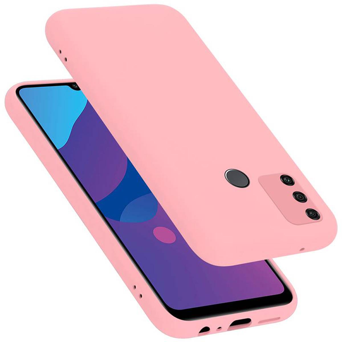 Cadorabo Schutzhülle für Honor 9A Hülle in Rosa Handyhülle Case Cover TPU Etui