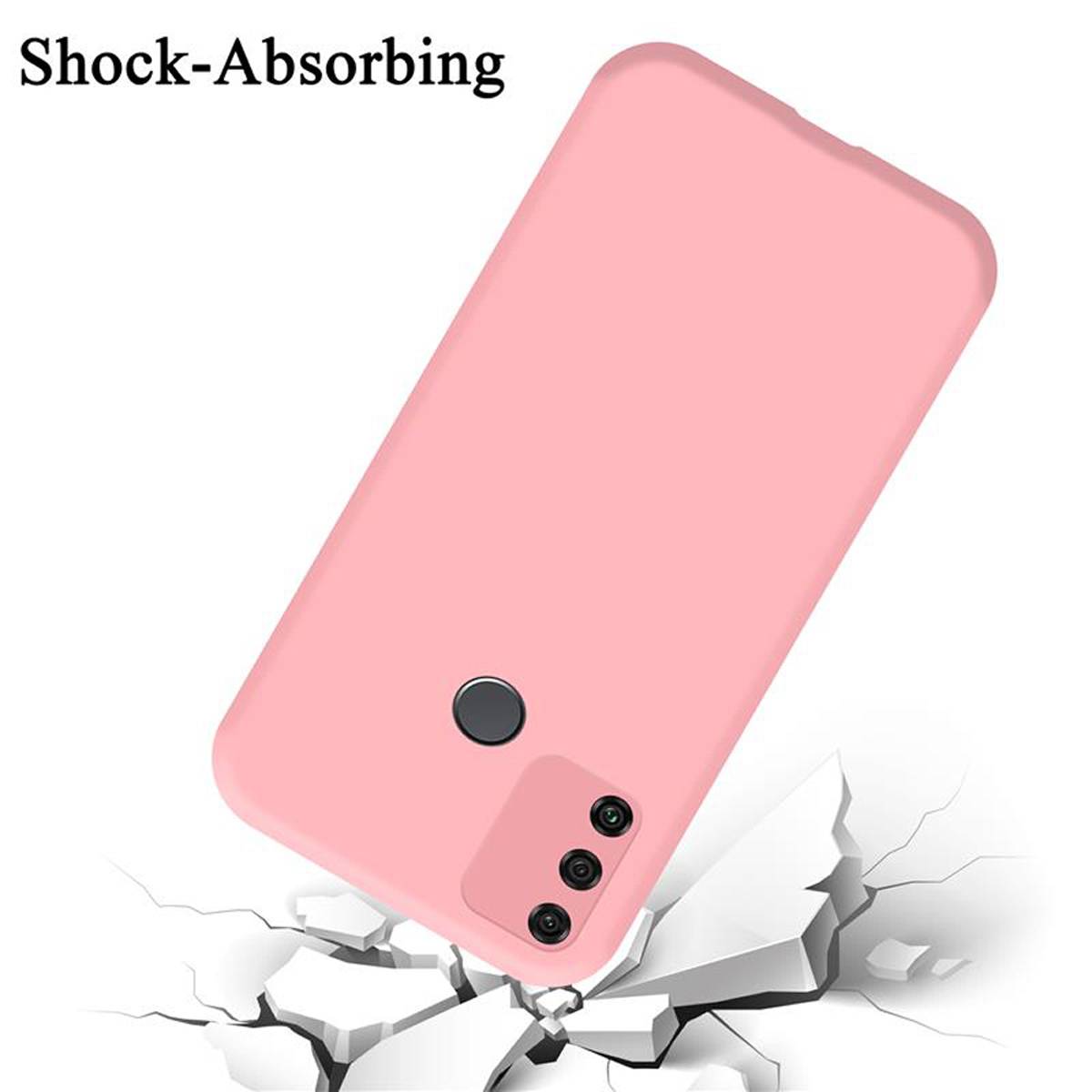 Cadorabo Schutzhülle für Honor 9A Hülle in Rosa Handyhülle Case Cover TPU Etui