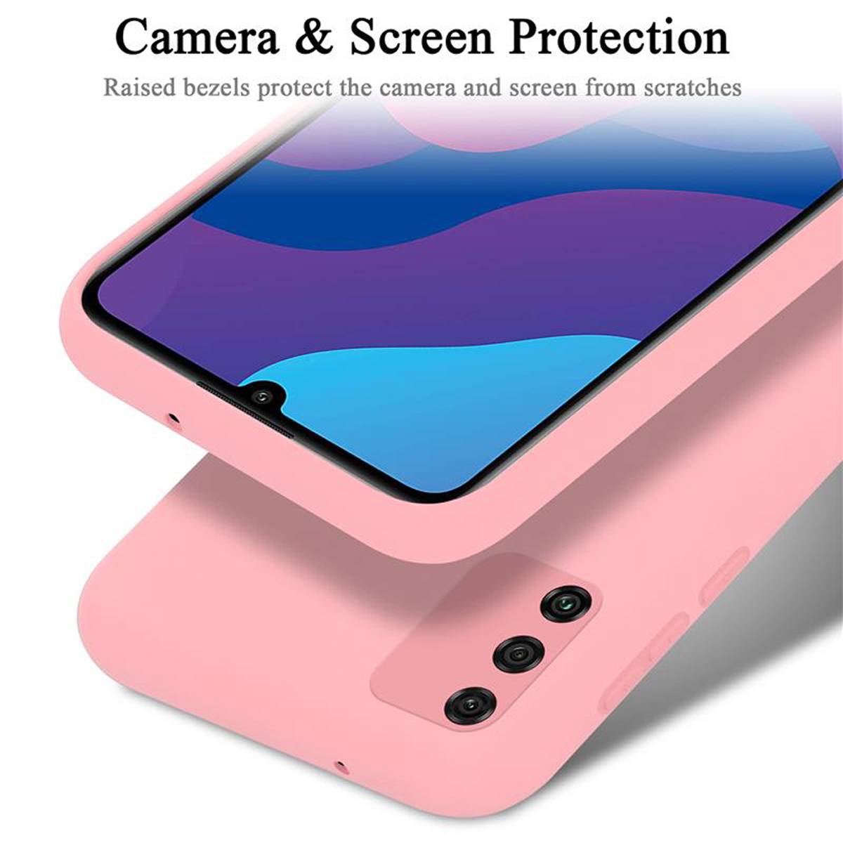 Cadorabo Schutzhülle für Honor 9A Hülle in Rosa Handyhülle Case Cover TPU Etui
