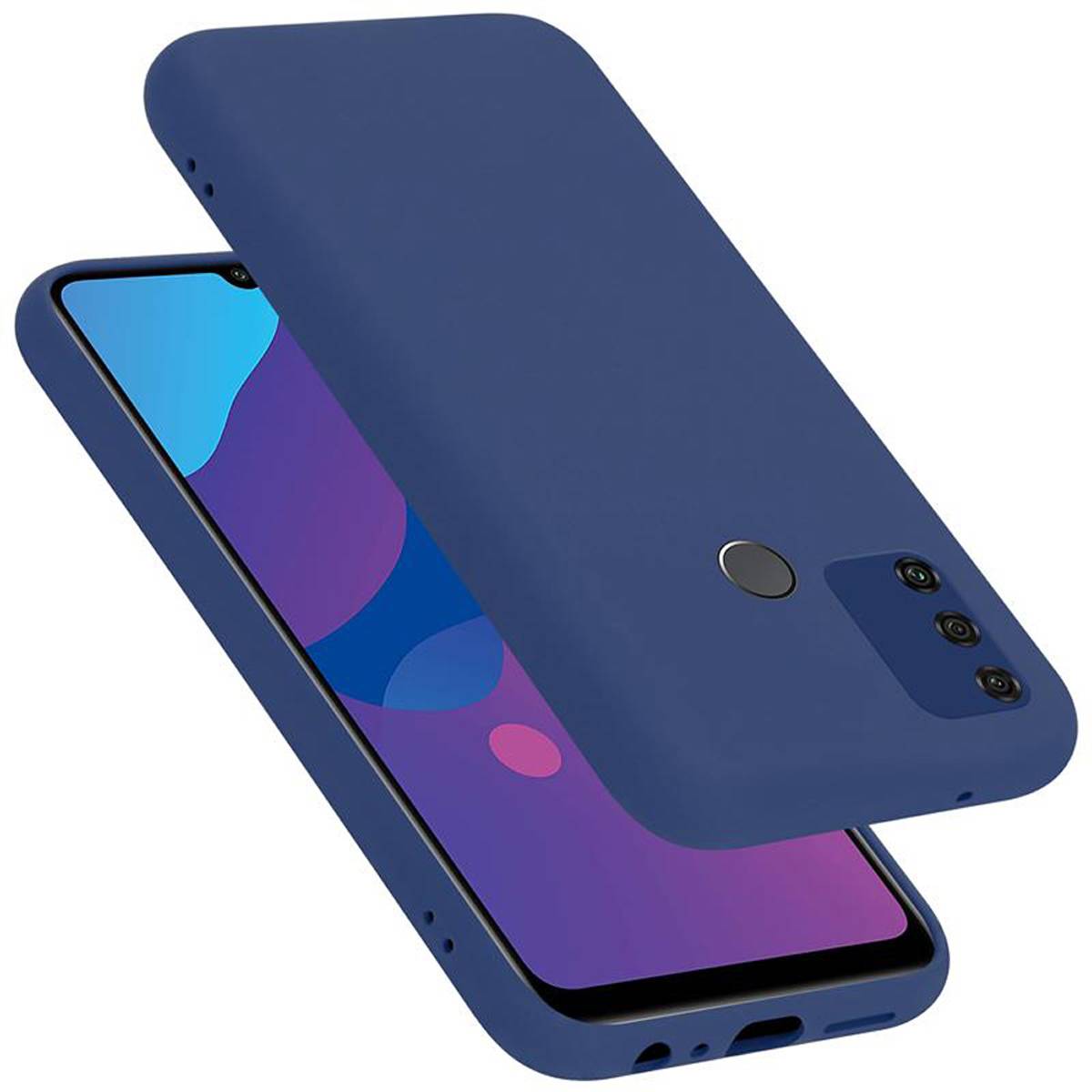 Cadorabo Schutzhülle für Honor 9A Hülle in Blau Handyhülle Case Cover TPU Etui