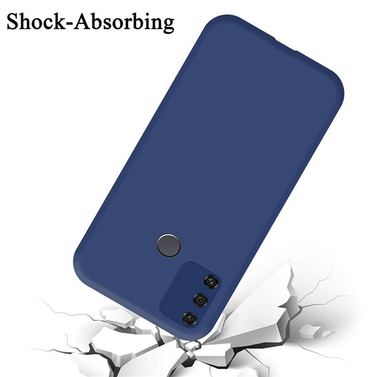 Cadorabo Schutzhülle für Honor 9A Hülle in Blau Handyhülle Case Cover TPU Etui
