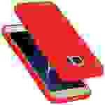 Cadorabo Schutzhülle für Samsung Galaxy S7 Hülle in Rot Handyhülle Case Cover TPU Etui