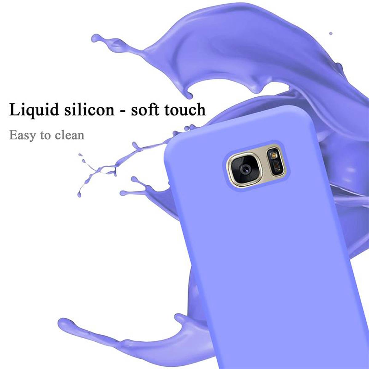Cadorabo Schutzhülle für Samsung Galaxy S7 Hülle in Lila Handyhülle Case Cover TPU Etui