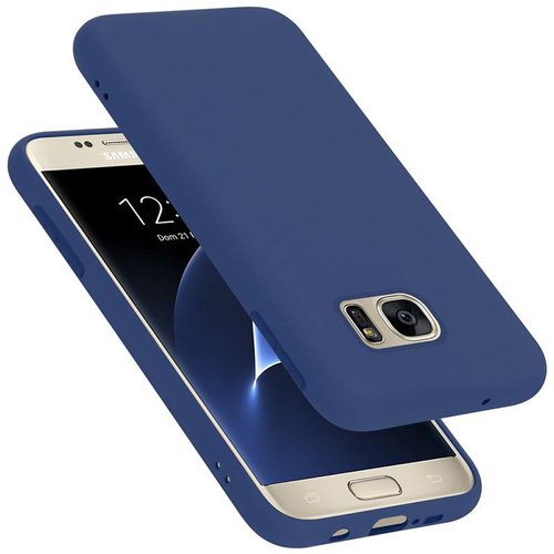 Cadorabo Schutzhülle für Samsung Galaxy S7 Hülle in Blau Handyhülle Case Cover TPU Etui