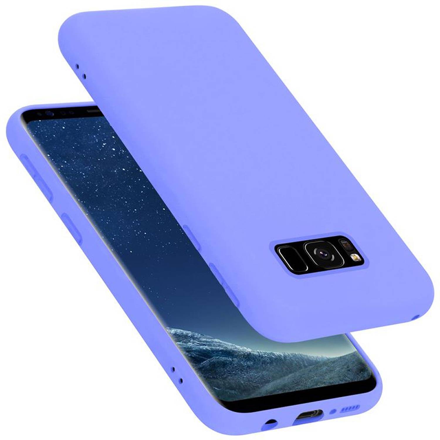 Cadorabo Schutzhülle für Samsung Galaxy S8 Hülle in Lila Handyhülle Case Cover TPU Etui