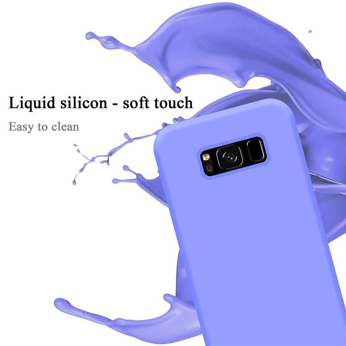 Cadorabo Schutzhülle für Samsung Galaxy S8 Hülle in Lila Handyhülle Case Cover TPU Etui
