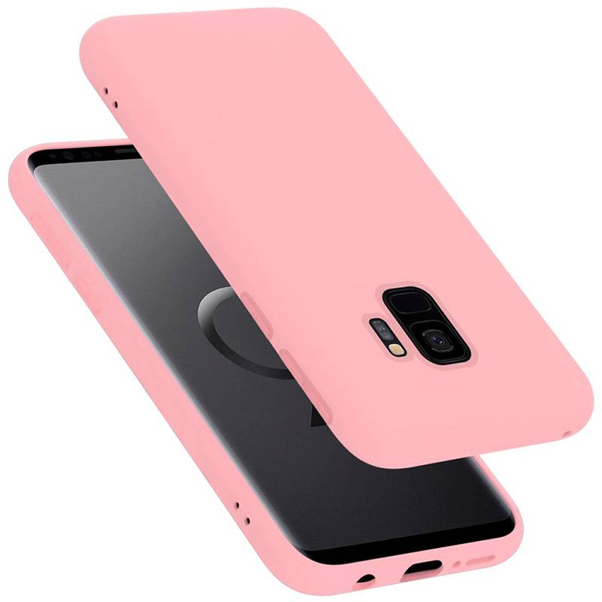 Cadorabo Schutzhülle für Samsung Galaxy S9 Hülle in Rosa Handyhülle Case Cover TPU Etui