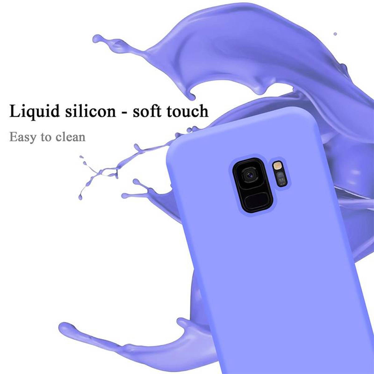 Cadorabo Schutzhülle für Samsung Galaxy S9 Hülle in Lila Handyhülle Case Cover TPU Etui