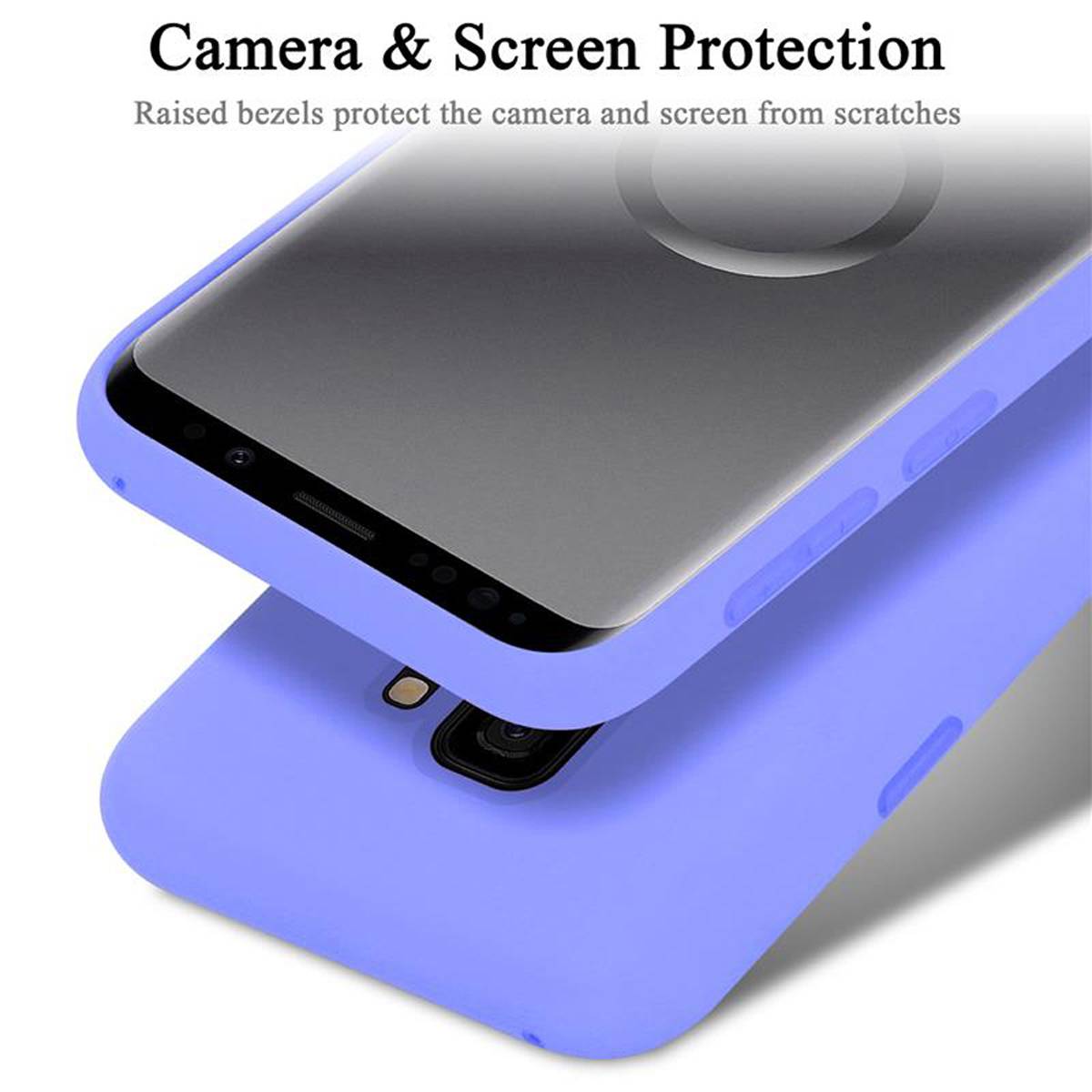 Cadorabo Schutzhülle für Samsung Galaxy S9 Hülle in Lila Handyhülle Case Cover TPU Etui