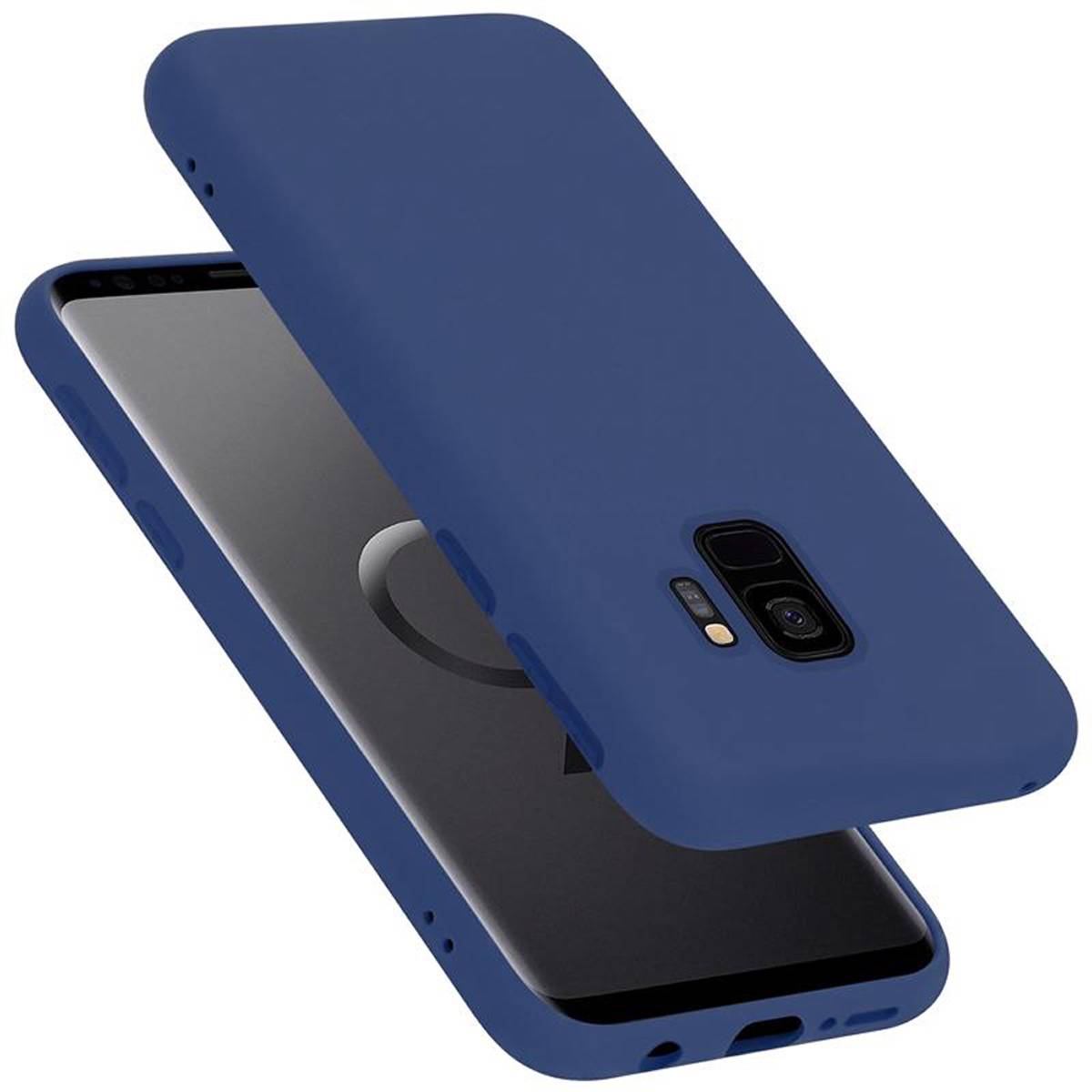 Cadorabo Schutzhülle für Samsung Galaxy S9 Hülle in Blau Handyhülle Case Cover TPU Etui