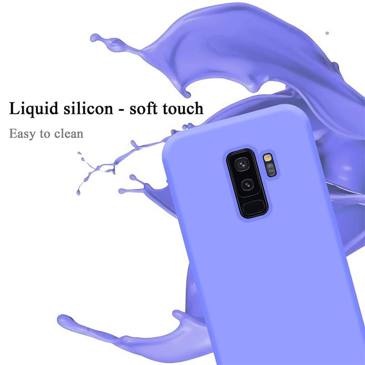Cadorabo Schutzhülle für Samsung Galaxy S9 PLUS Hülle in Lila Handyhülle Case Cover TPU Etui