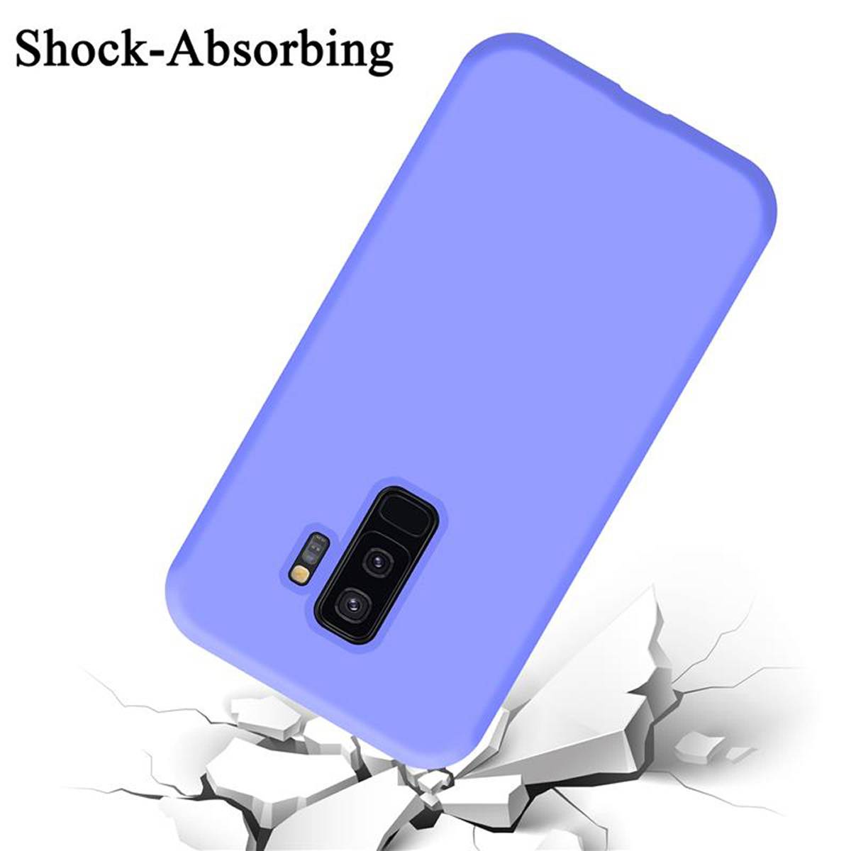 Cadorabo Schutzhülle für Samsung Galaxy S9 PLUS Hülle in Lila Handyhülle Case Cover TPU Etui