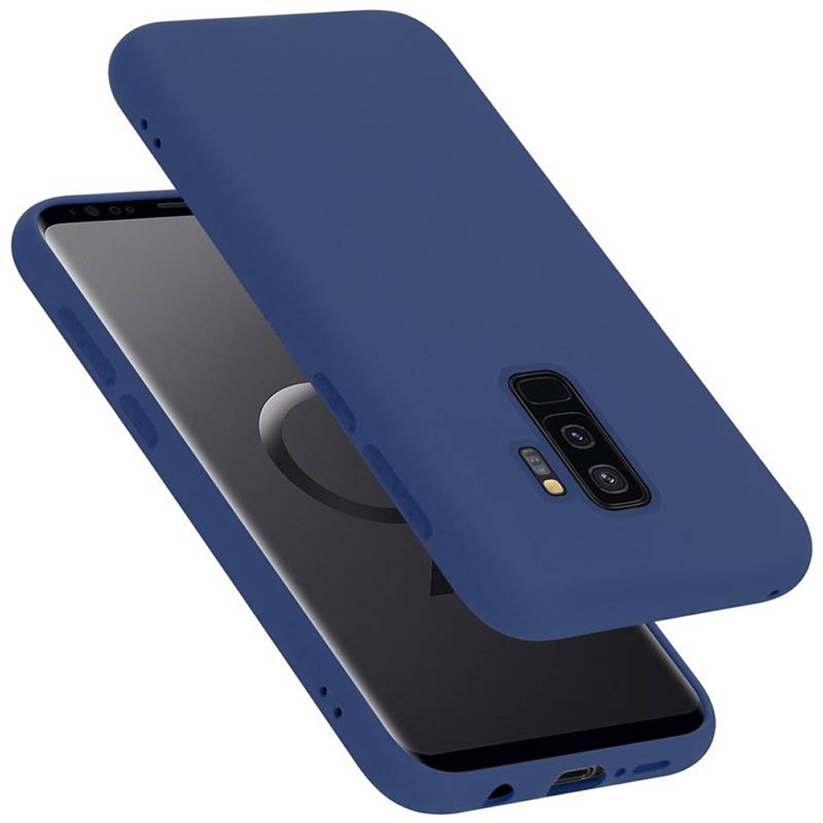 Cadorabo Schutzhülle für Samsung Galaxy S9 PLUS Hülle in Blau Handyhülle Case Cover TPU Etui