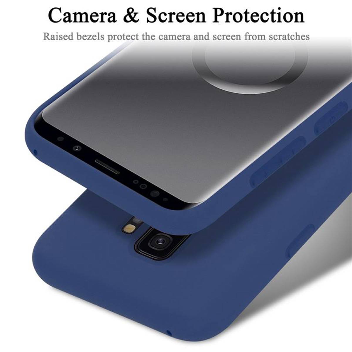 Cadorabo Schutzhülle für Samsung Galaxy S9 PLUS Hülle in Blau Handyhülle Case Cover TPU Etui