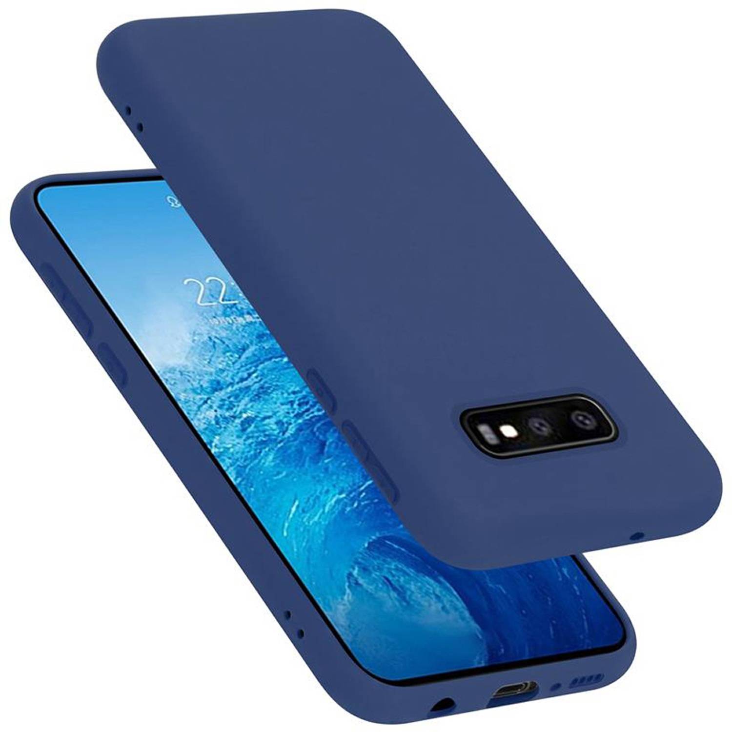 Cadorabo Schutzhülle für Samsung Galaxy S10e Hülle in Blau Handyhülle Case Cover TPU Etui