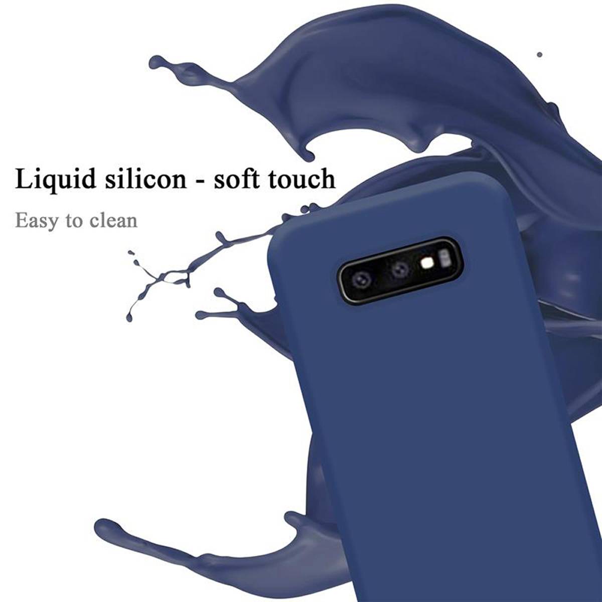 Cadorabo Schutzhülle für Samsung Galaxy S10e Hülle in Blau Handyhülle Case Cover TPU Etui