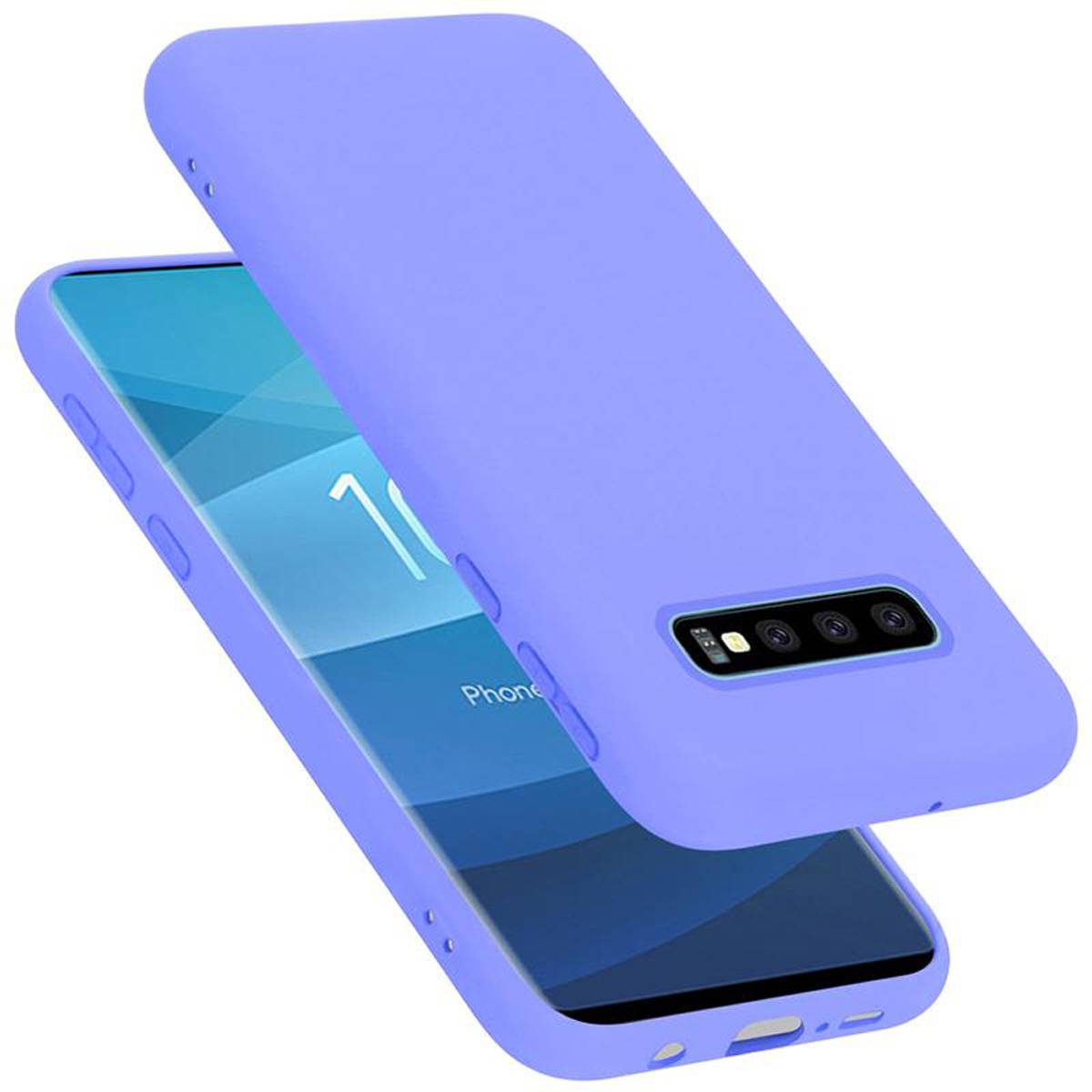 Cadorabo Schutzhülle für Samsung Galaxy S10 PLUS Hülle in Lila Handyhülle Case Cover TPU Etui