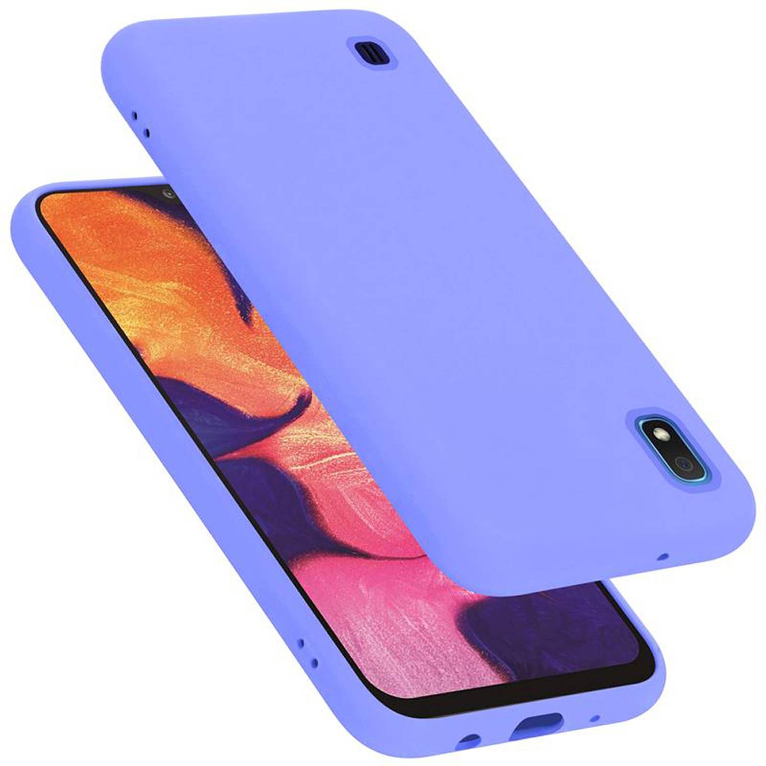 Cadorabo Schutzhülle für Samsung Galaxy A10 / M10 Hülle in Lila Handyhülle Case Cover TPU Etui