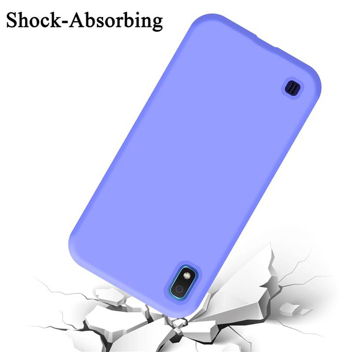 Cadorabo Schutzhülle für Samsung Galaxy A10 / M10 Hülle in Lila Handyhülle Case Cover TPU Etui