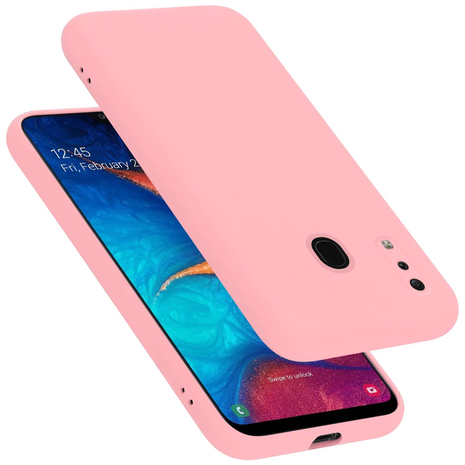 Cadorabo Schutzhülle für Samsung Galaxy A20 / A30 / M10s Hülle in Rosa Handyhülle Case Cover TPU Etui