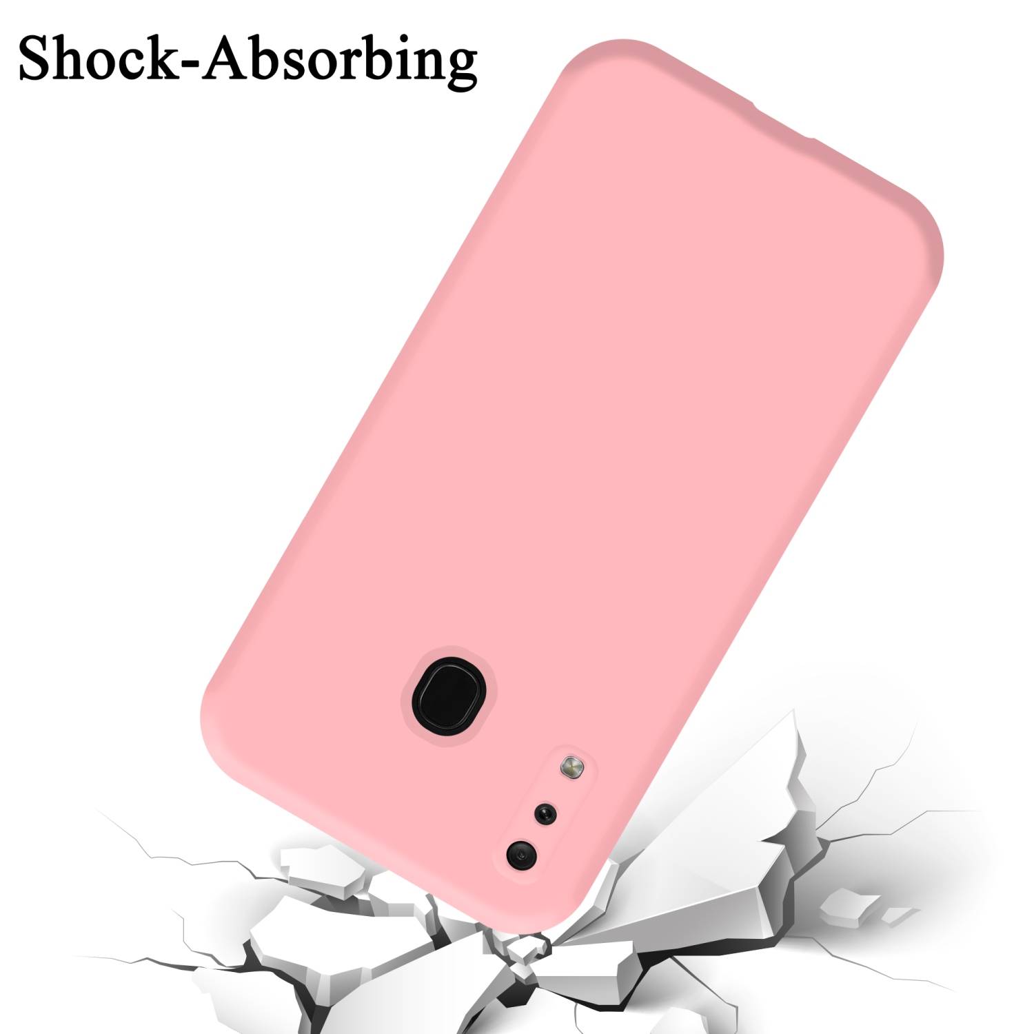 Cadorabo Schutzhülle für Samsung Galaxy A20 / A30 / M10s Hülle in Rosa Handyhülle Case Cover TPU Etui