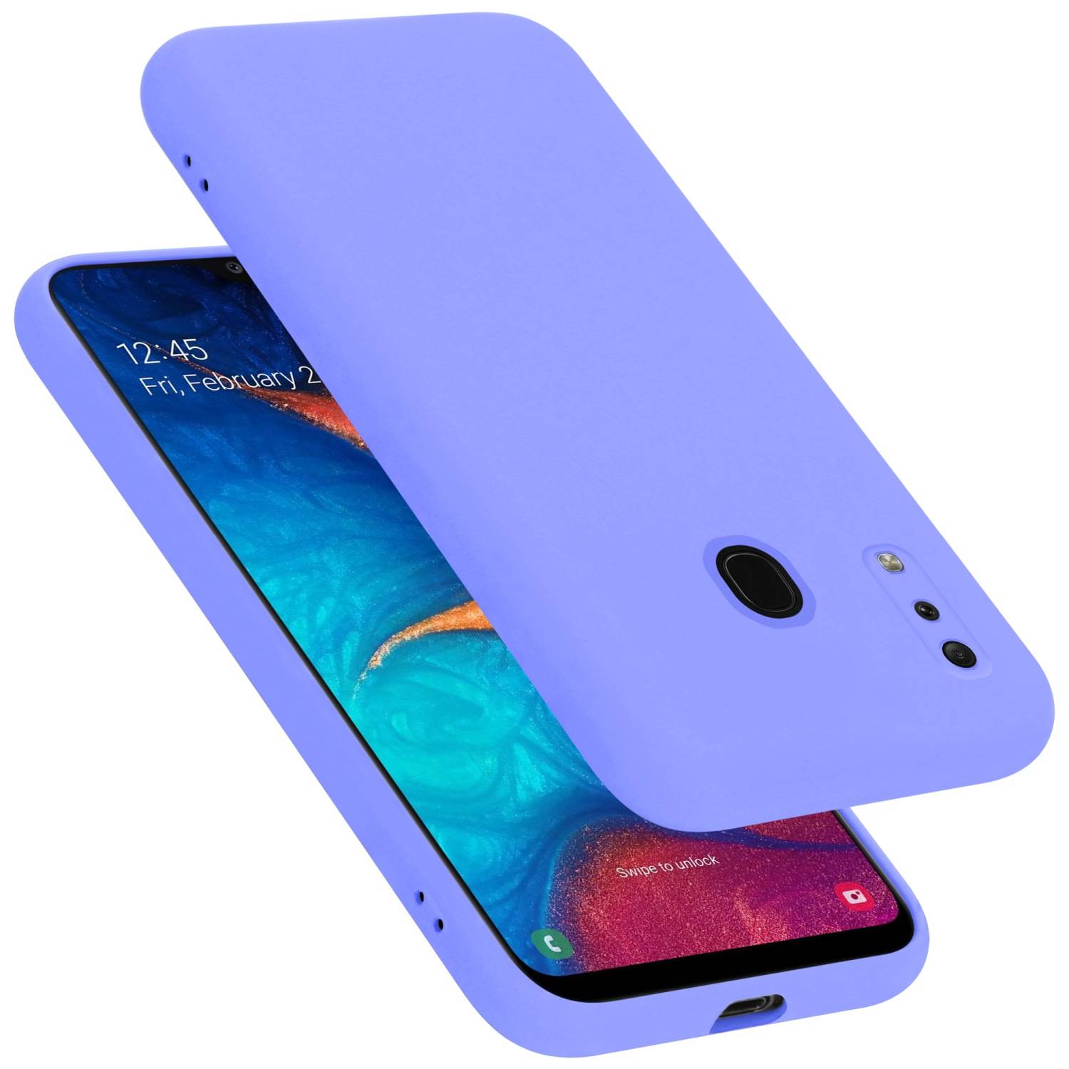 Cadorabo Schutzhülle für Samsung Galaxy A20 / A30 / M10s Hülle in Lila Handyhülle Case Cover TPU Etui