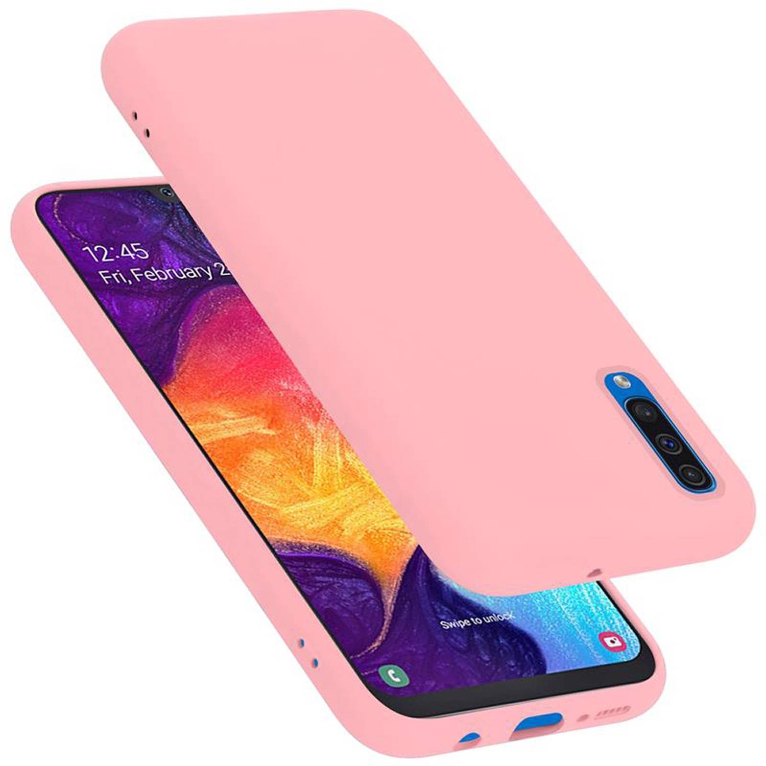 Cadorabo Schutzhülle für Samsung Galaxy A50 4G / A50s / A30s Hülle in Rosa Handyhülle Case Cover TPU Etui