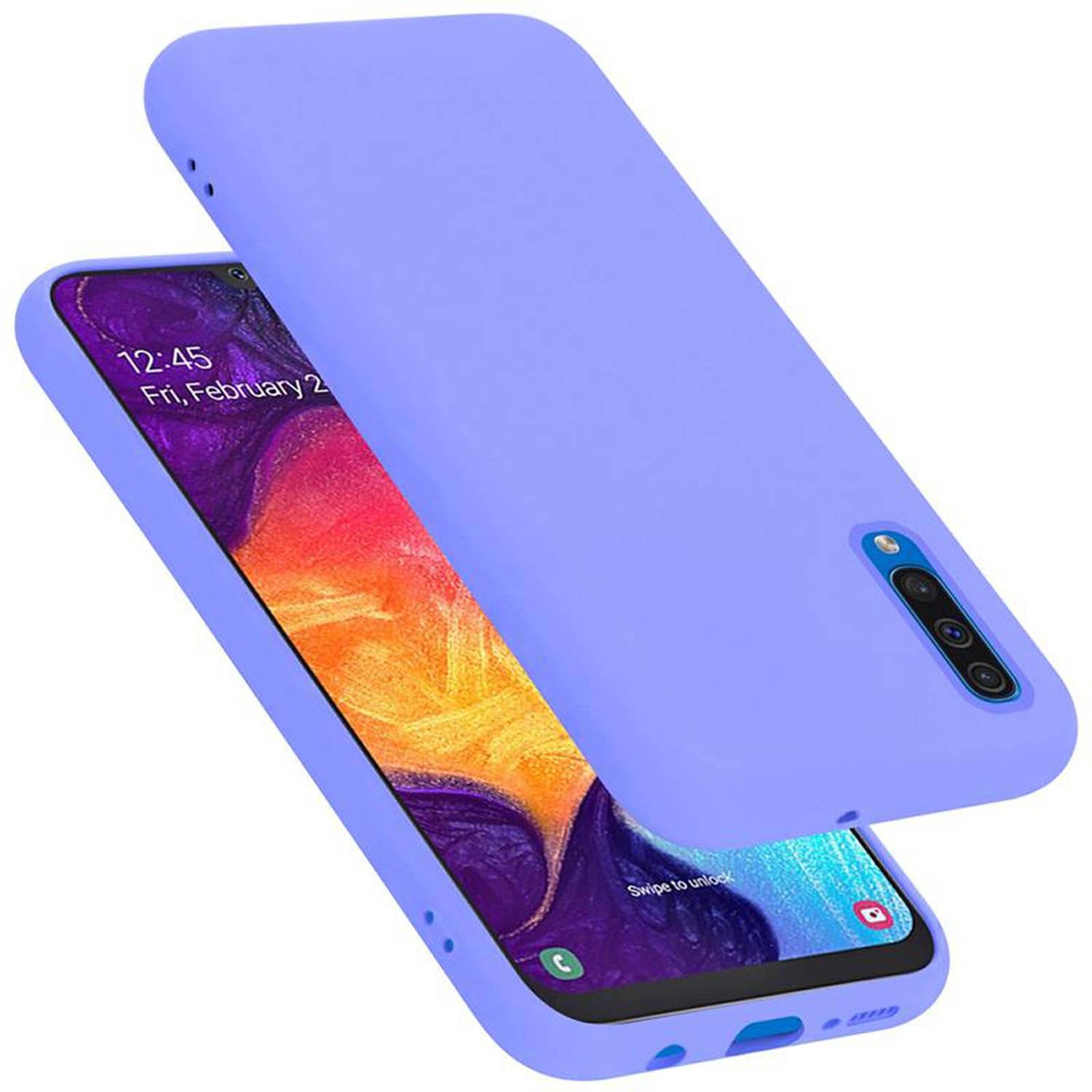 Cadorabo Schutzhülle für Samsung Galaxy A50 4G / A50s / A30s Hülle in Lila Handyhülle Case Cover TPU Etui
