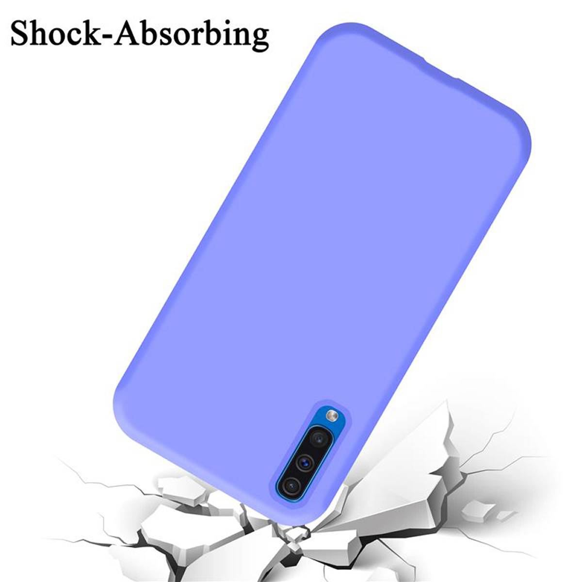 Cadorabo Schutzhülle für Samsung Galaxy A50 4G / A50s / A30s Hülle in Lila Handyhülle Case Cover TPU Etui