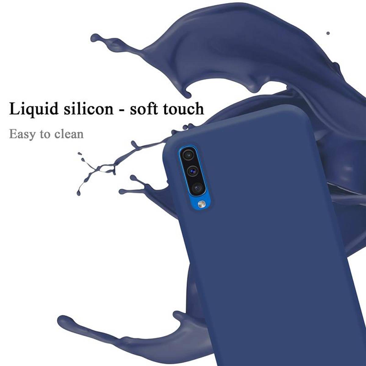 Cadorabo Schutzhülle für Samsung Galaxy A50 4G / A50s / A30s Hülle in Blau Handyhülle Case Cover TPU Etui