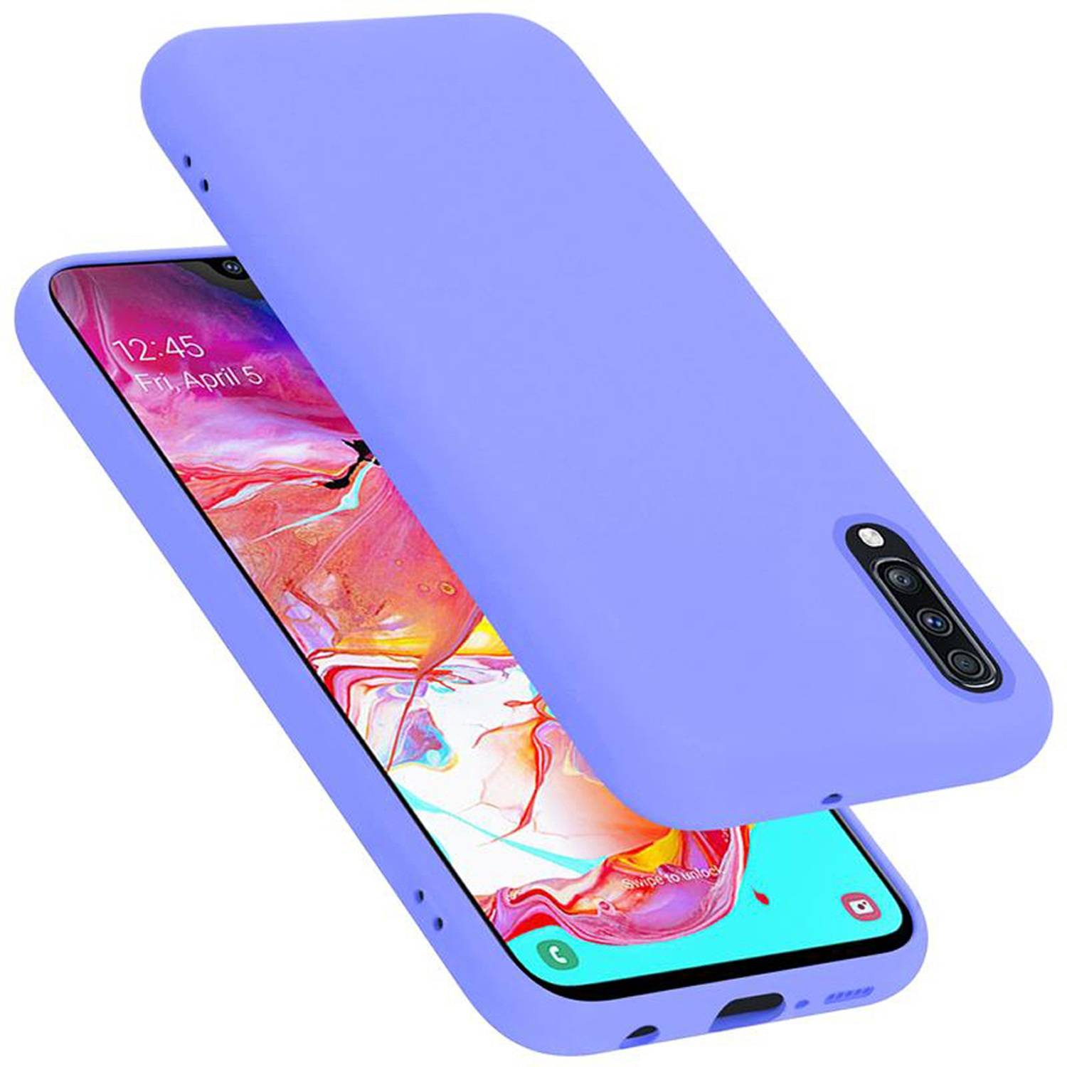 Cadorabo Schutzhülle für Samsung Galaxy A70 / A70s Hülle in Lila Handyhülle Case Cover TPU Etui