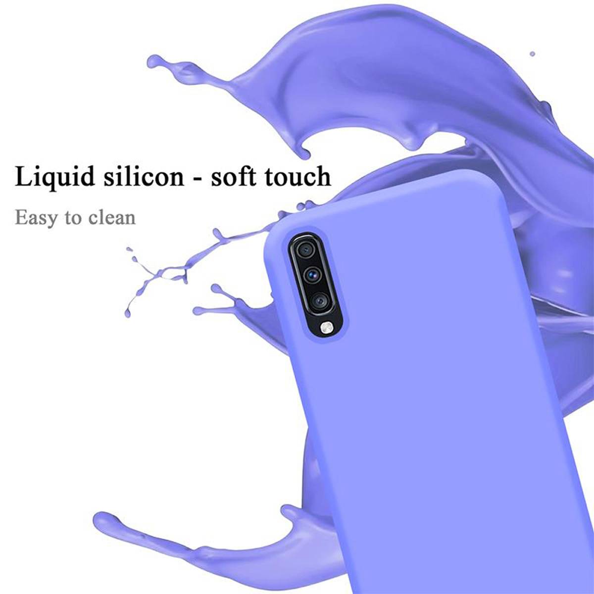 Cadorabo Schutzhülle für Samsung Galaxy A70 / A70s Hülle in Lila Handyhülle Case Cover TPU Etui