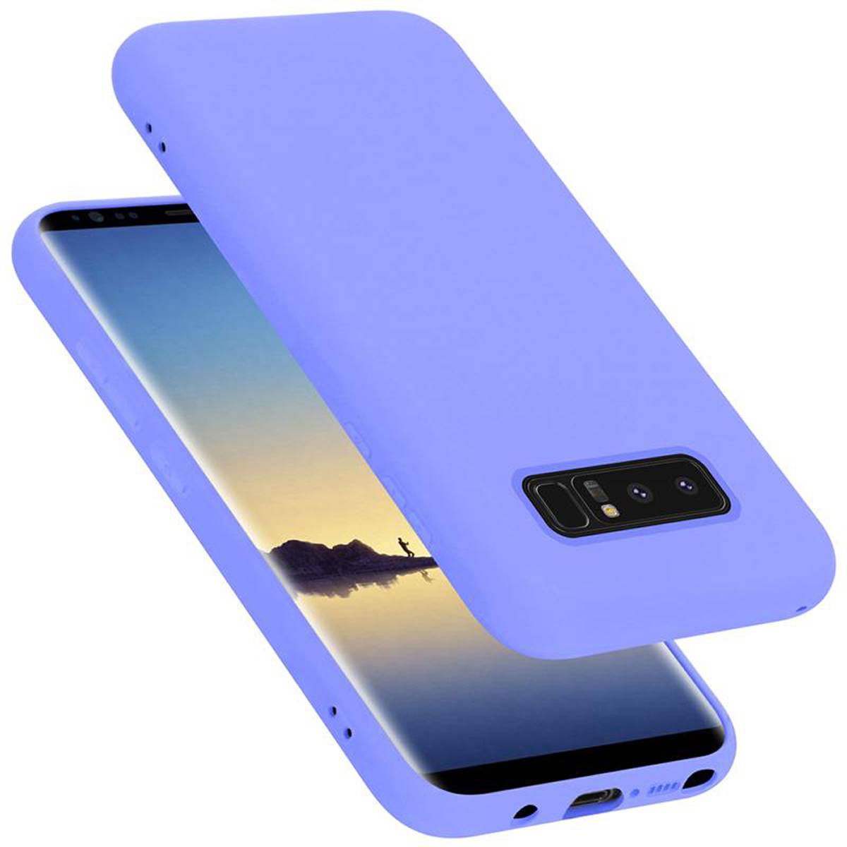 Cadorabo Schutzhülle für Samsung Galaxy NOTE 8 Hülle in Lila Handyhülle Case Cover TPU Etui