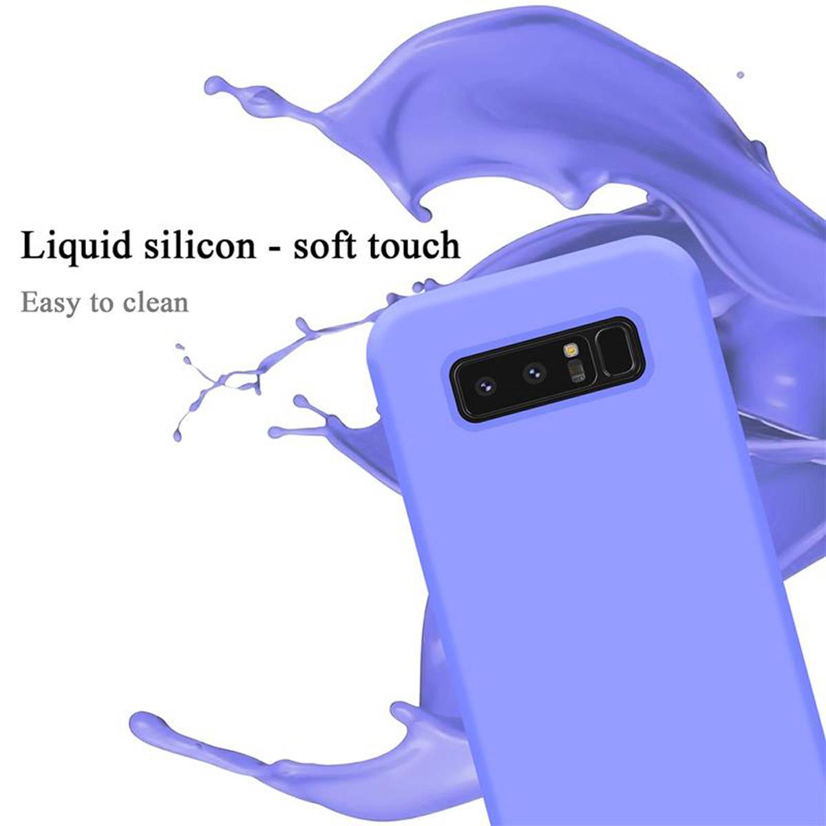 Cadorabo Schutzhülle für Samsung Galaxy NOTE 8 Hülle in Lila Handyhülle Case Cover TPU Etui