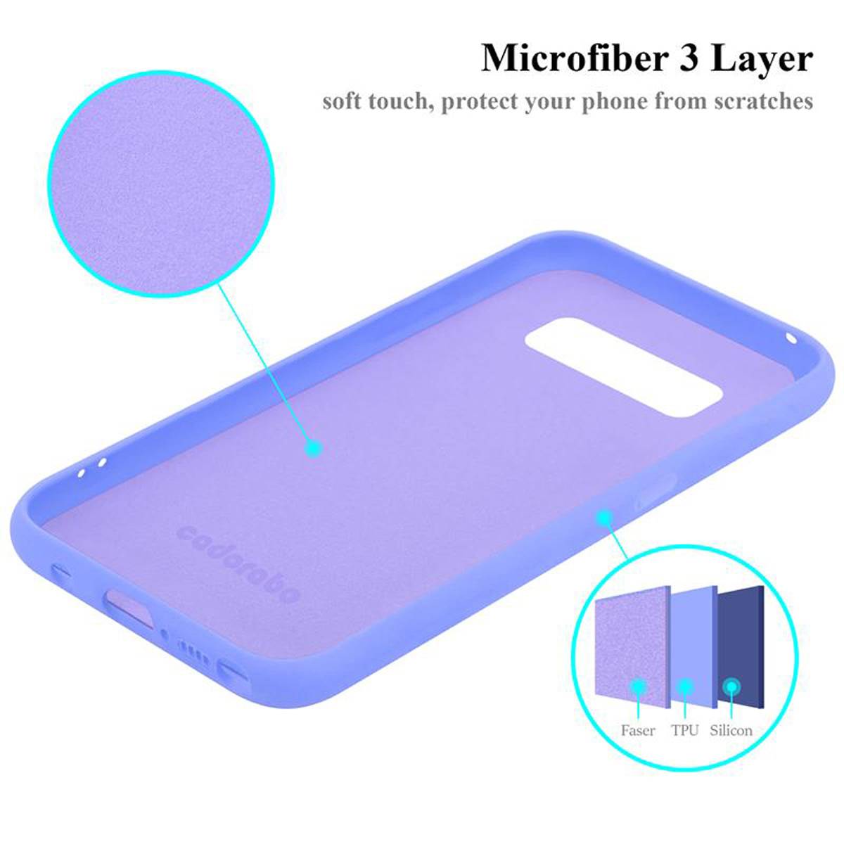 Cadorabo Schutzhülle für Samsung Galaxy NOTE 8 Hülle in Lila Handyhülle Case Cover TPU Etui