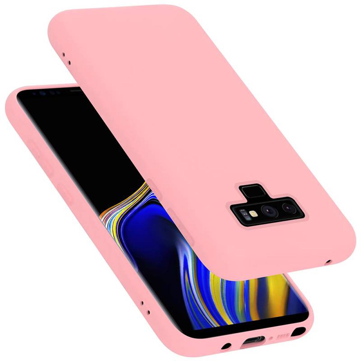 Cadorabo Schutzhülle für Samsung Galaxy NOTE 9 Hülle in Rosa Handyhülle Case Cover TPU Etui
