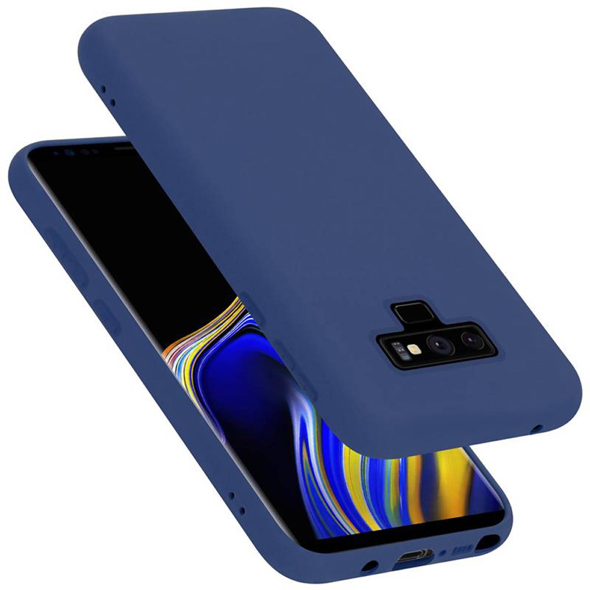 Cadorabo Schutzhülle für Samsung Galaxy NOTE 9 Hülle in Blau Handyhülle Case Cover TPU Etui