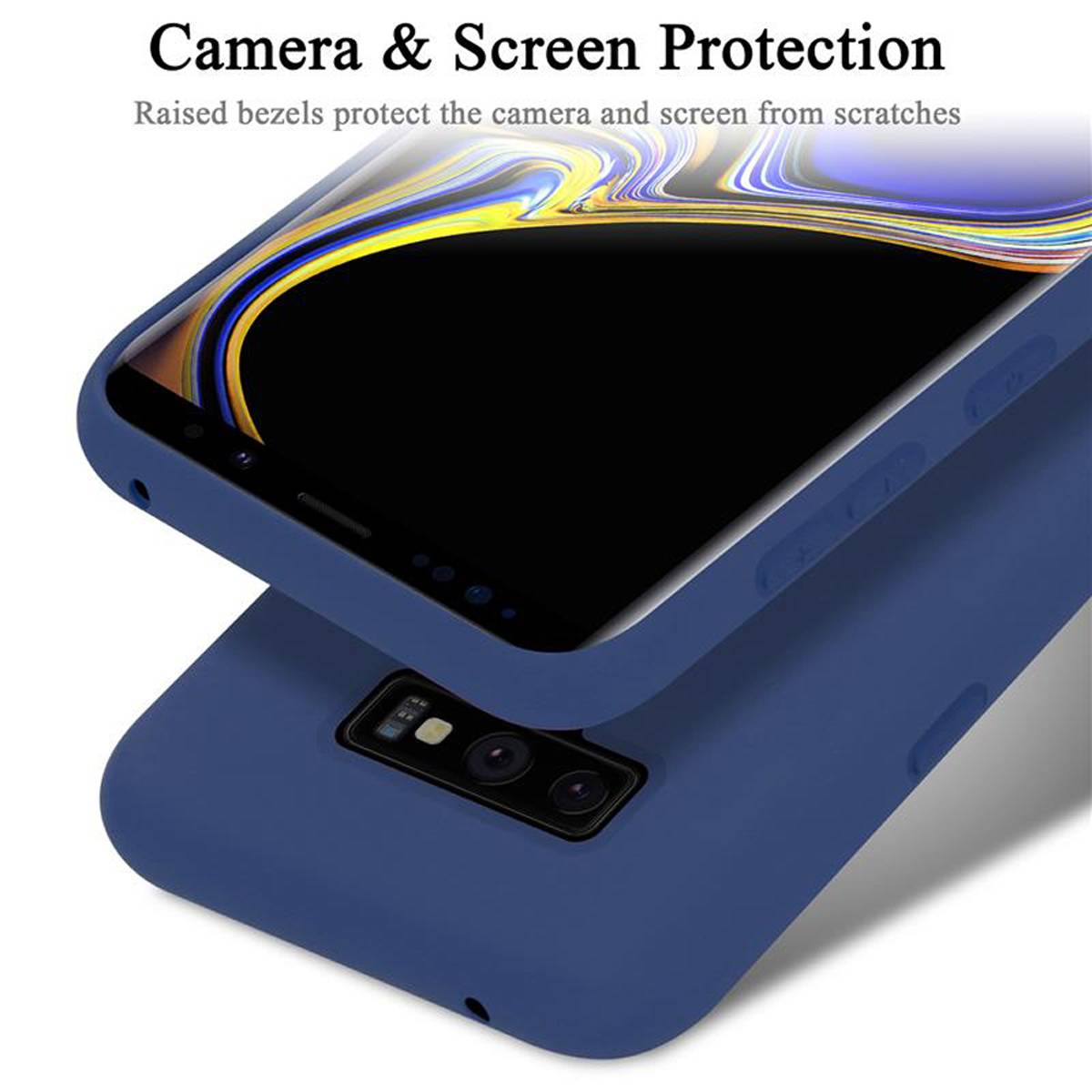 Cadorabo Schutzhülle für Samsung Galaxy NOTE 9 Hülle in Blau Handyhülle Case Cover TPU Etui